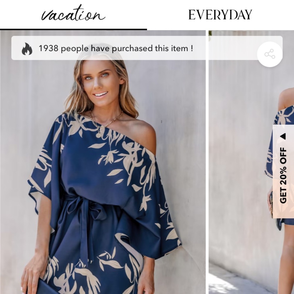 Brand new Cupshe one shoulder dress